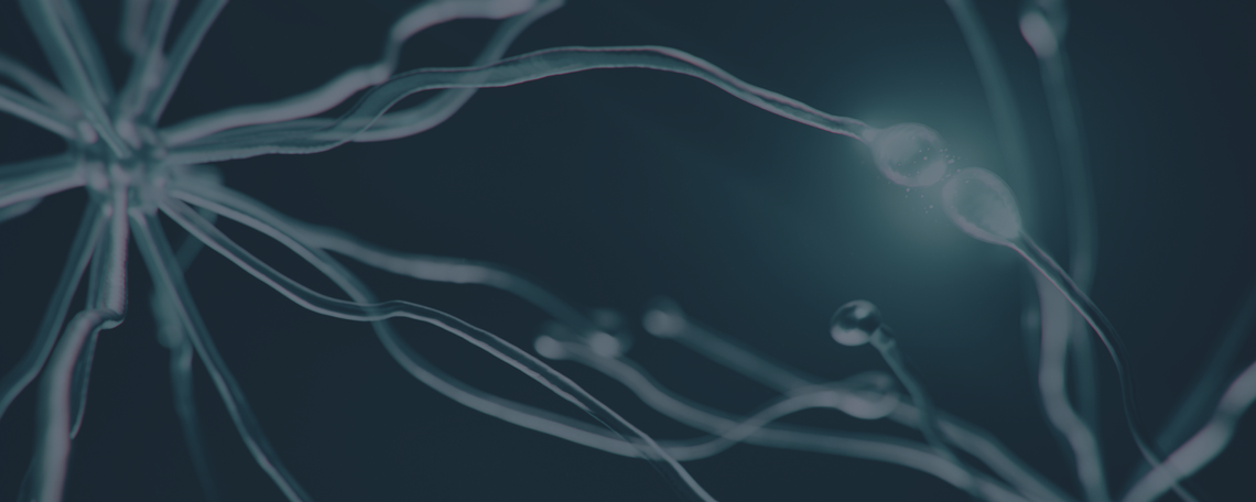 Brain synapses firing