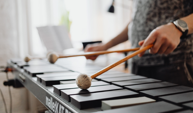 playing a musical instrument