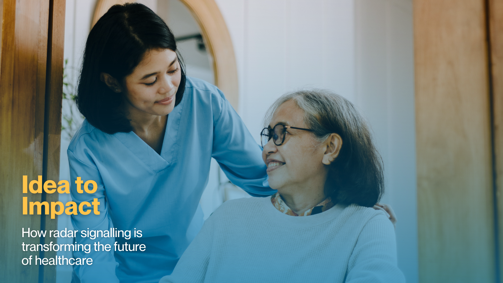 A care provider supporting a client